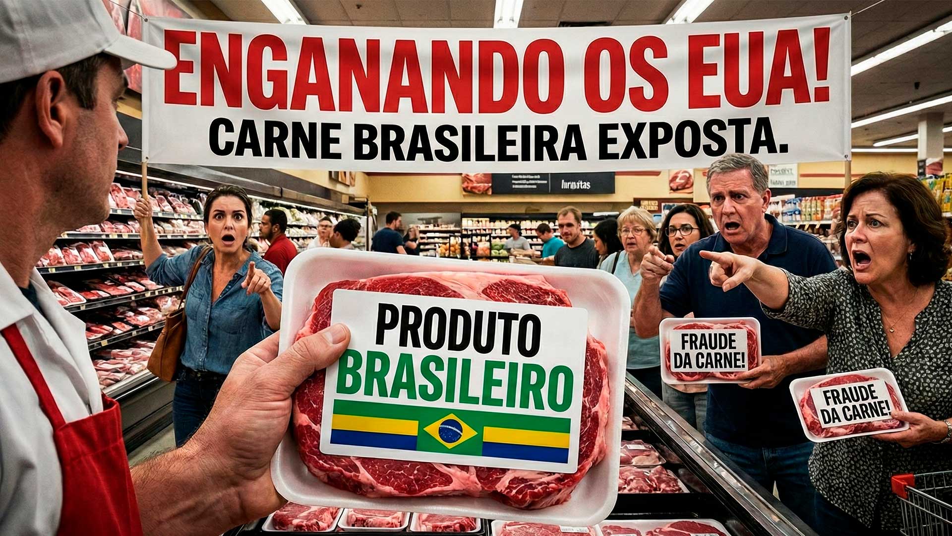 Carne bovina brasileira está enganando os consumidores dos EUA, afirmam pecuaristas americanos, que pressionam por inspeção total e rótulo de origem mais claro nas gôndolas