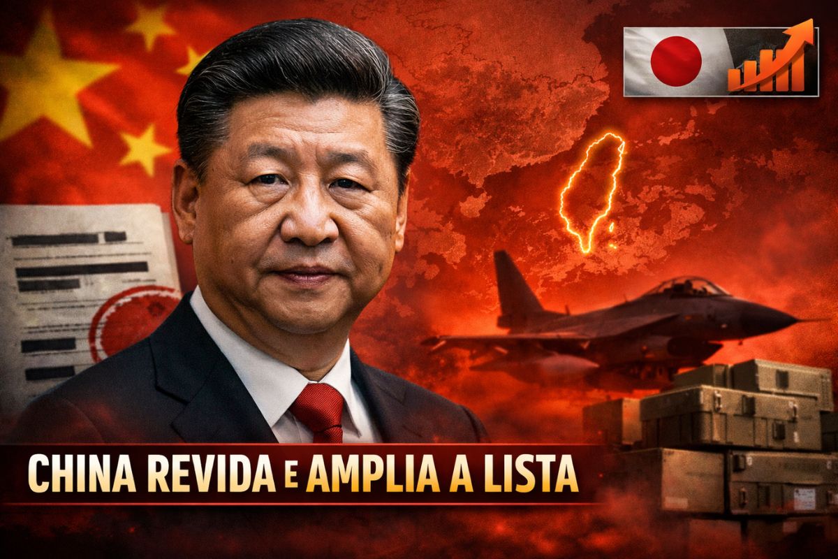 China reage a venda de armas para Taiwan enquanto Japão aprova orçamento militar recorde e aumenta tensão regional no Indo Pacífico.