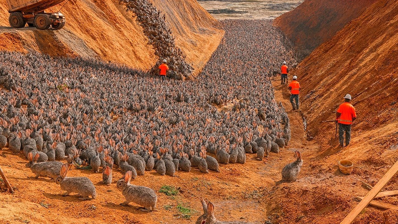 China usa 1,2 milhão de coelhos, árvores e energia solar para conter desertificação, transformar dunas em solo fértil, gerar bilhões, recuperar água subterrânea (1)