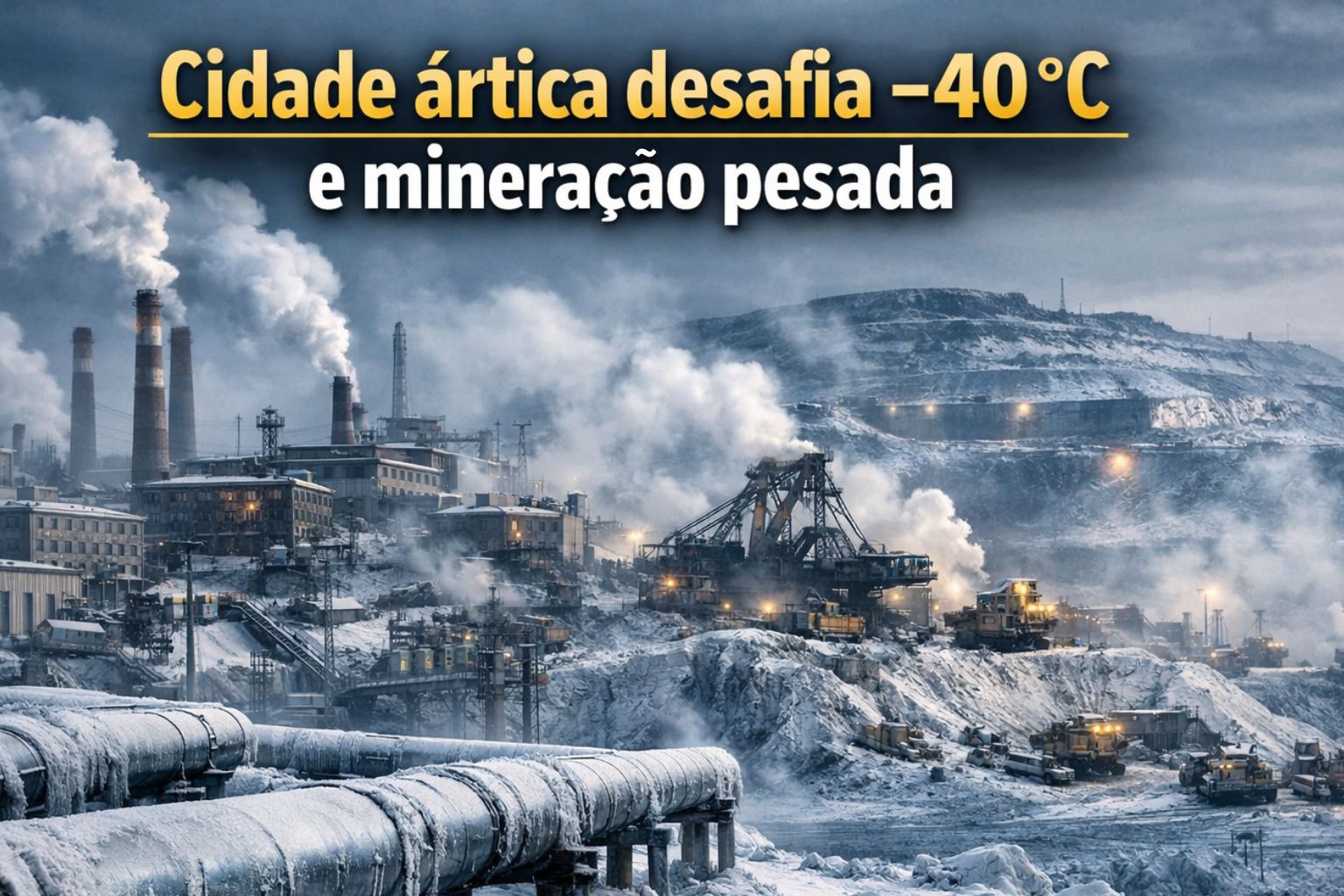 Construída sobre solo que nunca descongela, dentro do Círculo Polar Ártico, esta cidade minera níquel a temperaturas abaixo de −40 °C e representa um dos limites mais extremos da ocupação urbana permanente