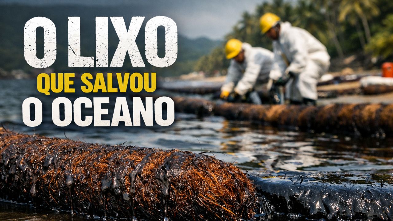 Como casca de coco virou arma verde contra derramamentos de petróleo, absorve óleo no mar, substitui plástico, salva recifes, gera renda local e leva ONU