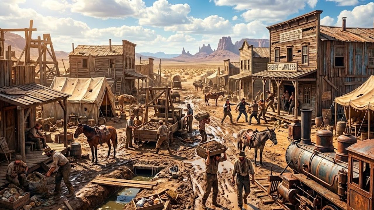 Como eram realmente as cidades do Velho Oeste lugares improvisados, com pouca lei, condições duras de trabalho, problemas sanitários e rotinas bem diferentes das histórias (1)