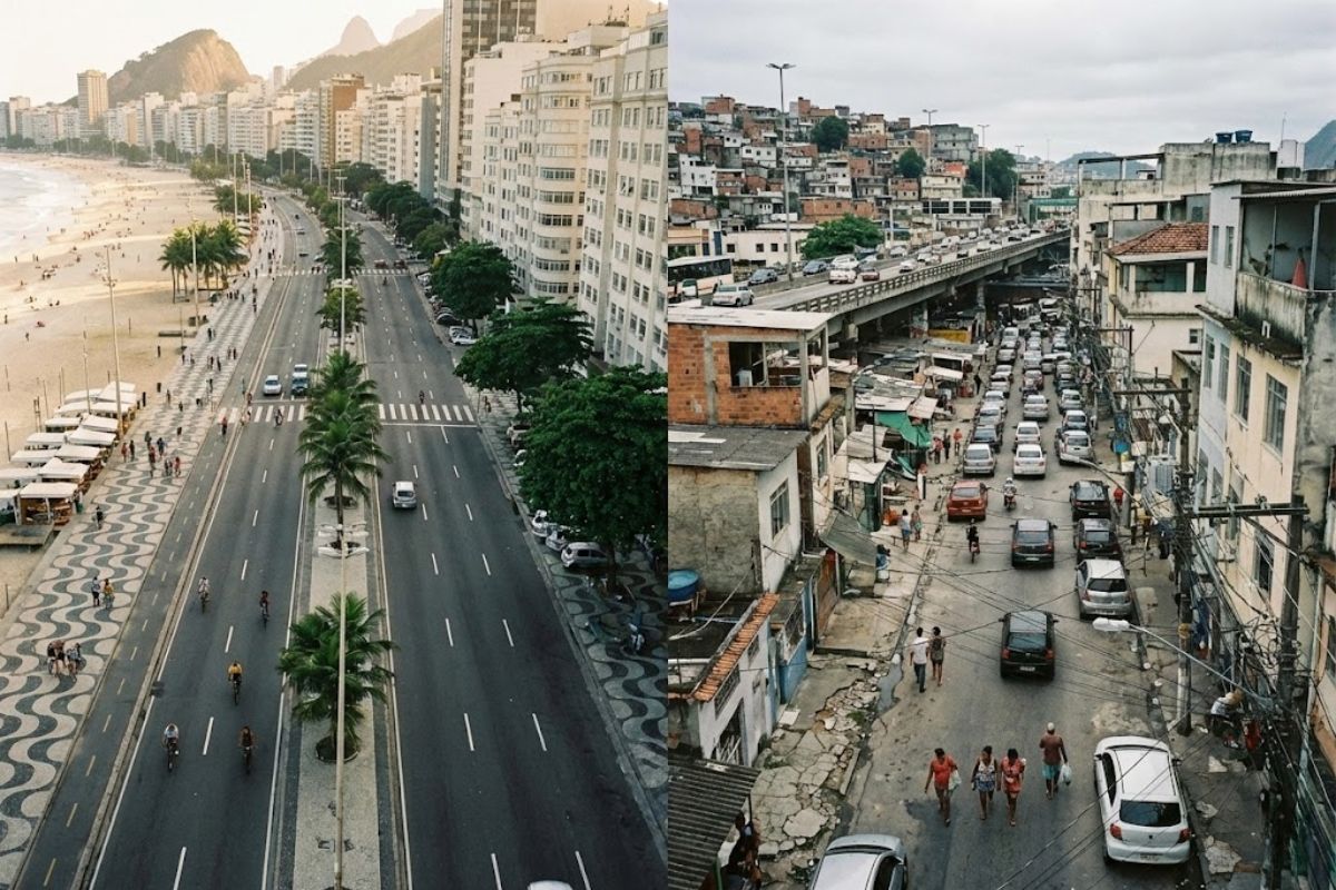 Em Copacabana, o urbanismo de Copacabana mantém vida de rua intensa enquanto bairros do Rio de Janeiro se espalham e reforçam a zona sul do Rio como exceção urbana difícil de copiar no Brasil.