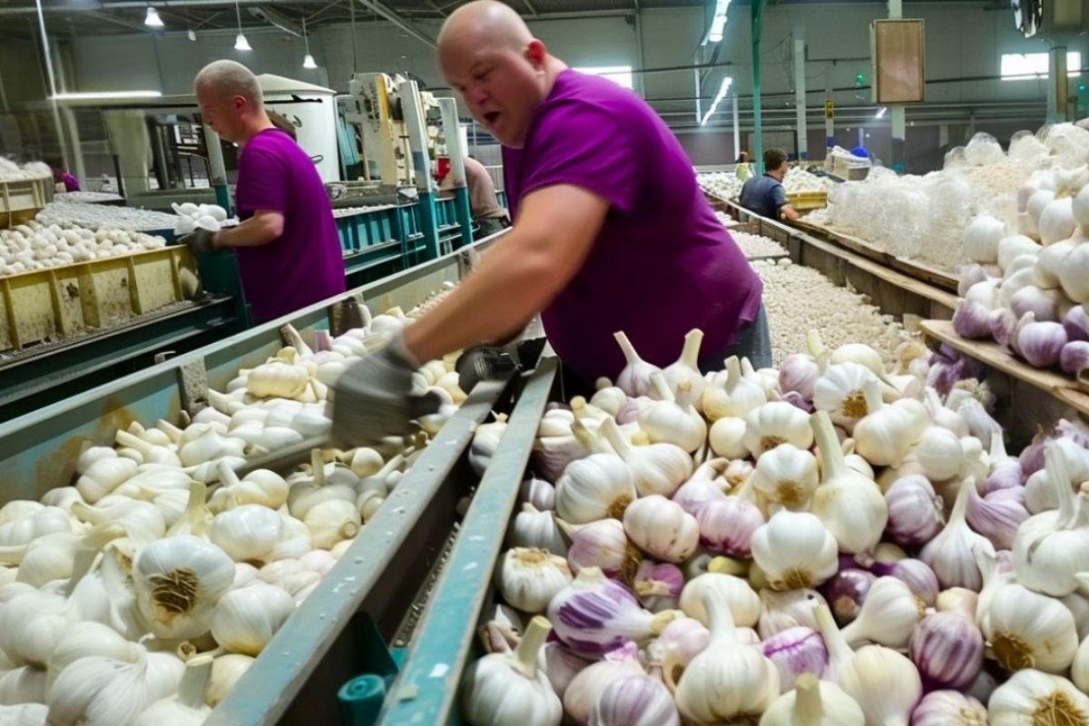 Da produção de alho à indústria de alho, veja o processamento de alho que transforma bulbos em alho descascado e sustenta o mercado global de alho com tecnologia avançada.