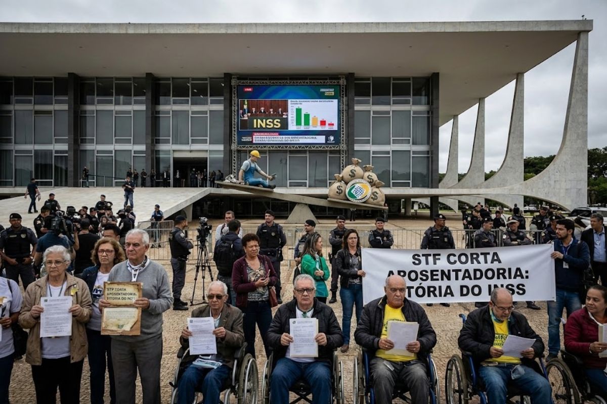 No STF, a aposentadoria por incapacidade permanente é reduzida, com benefício integral só em acidente de trabalho, em disputa entre INSS e regras da Reforma da Previdência