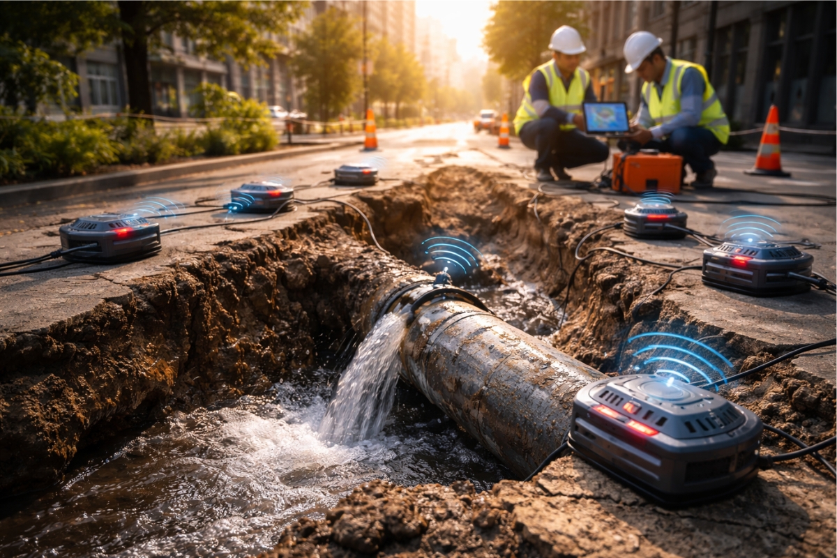 Enquanto países mantêm perdas abaixo de 5%, o Brasil vê quase 40% da água tratada sumir, enfrenta canos antigos e testa detectores capazes de encontrar vazamentos à distância