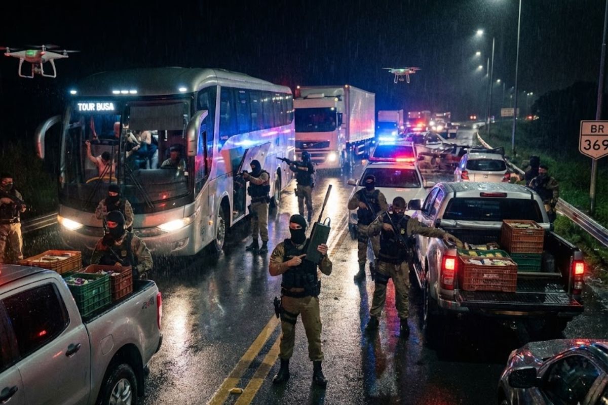 Emboscadas expõem piratas do asfalto na BR 369, rastreando sacoleiros com rastreadores ligados ao contrabando e aumentando o risco para motoristas nas rodovias.