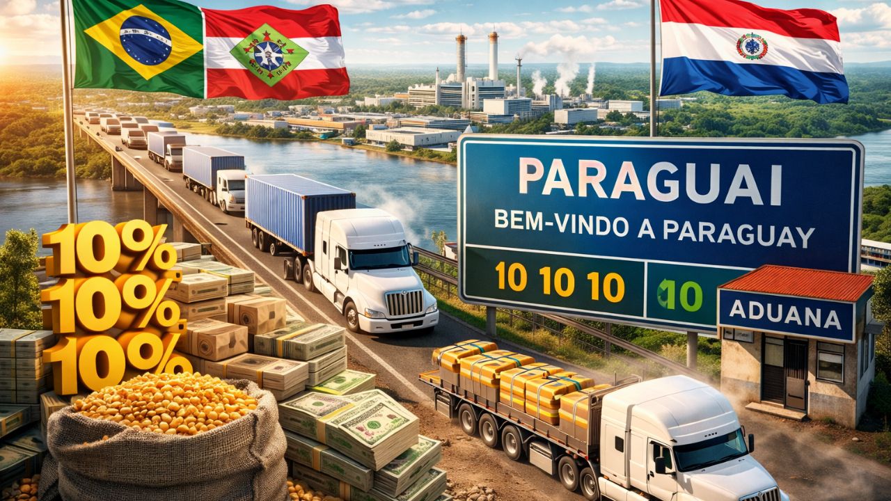 Empresas de Santa Catarina correm para o Paraguai 30 já foram nas últimas semanas, atraídas por impostos 10 10 10, lei da maquila e produção até 30% mais barata hoje