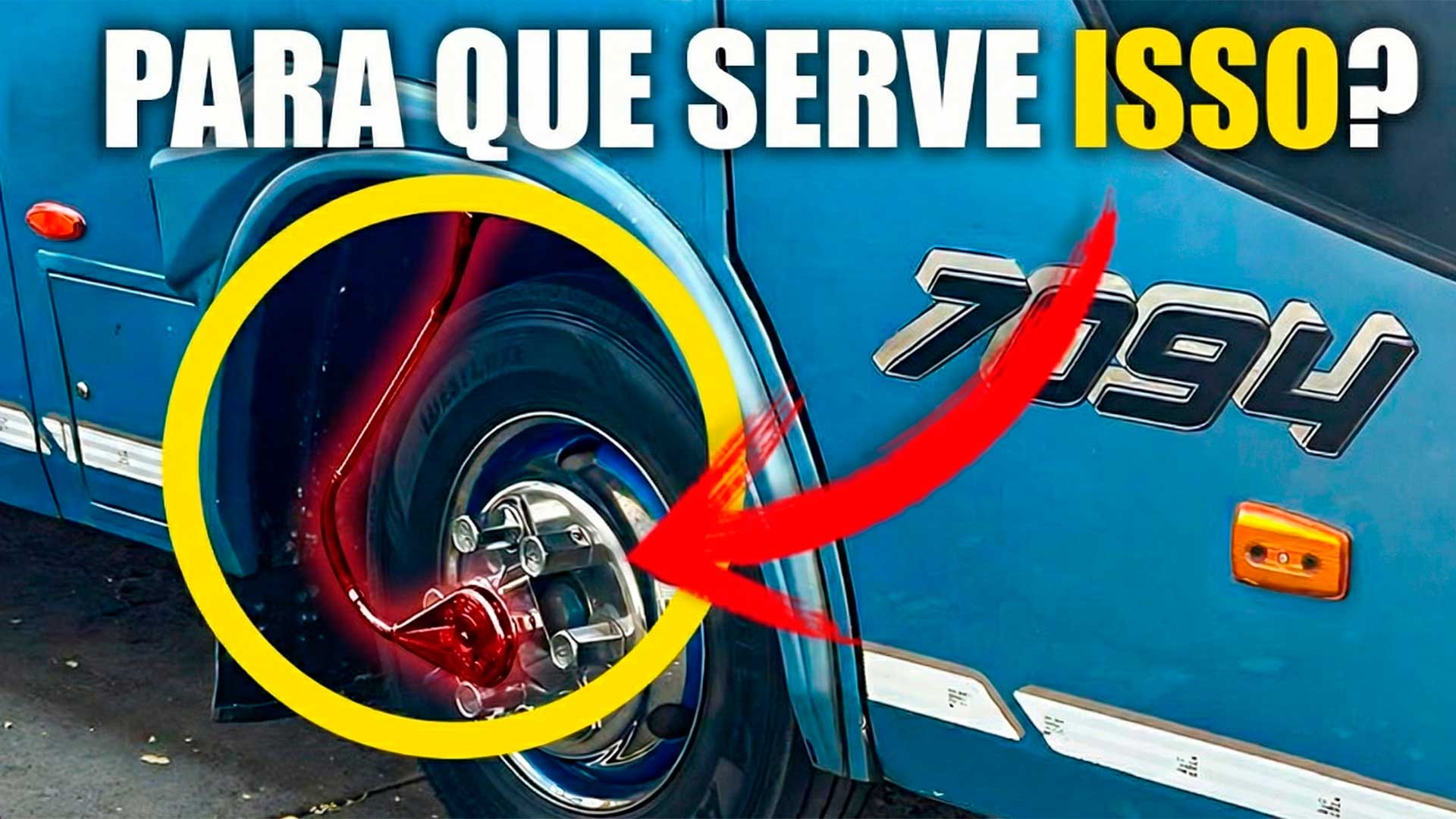 Esse tubo girando na roda do caminhão não é apenas um enfeite, trata-se do sistema CTIS, tecnologia que ajuda a reduzir desgaste, consumo e falhas ao calibrar os pneus em movimento