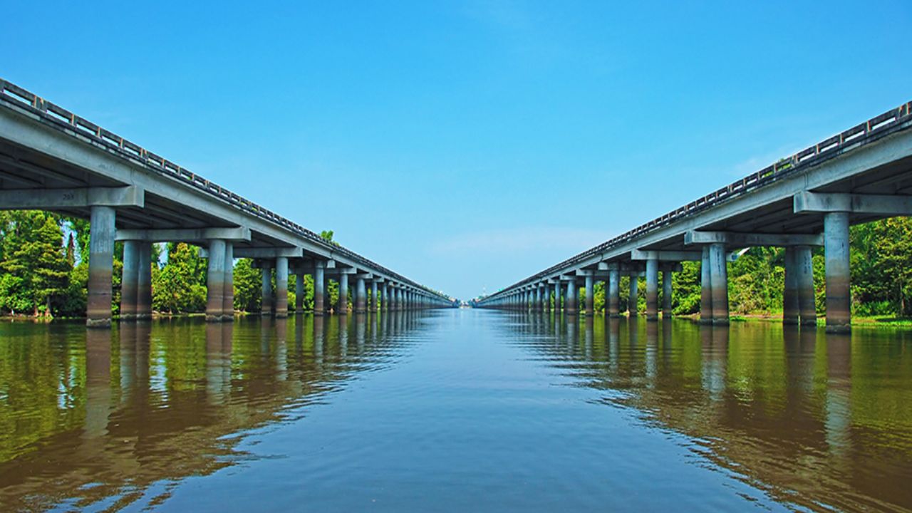 Estados Unidos reúnem algumas das maiores pontes do mundo e impressionam com estruturas que cruzam pântanos, lagos e oceanos, enfrentam furacões e terremotos (5)