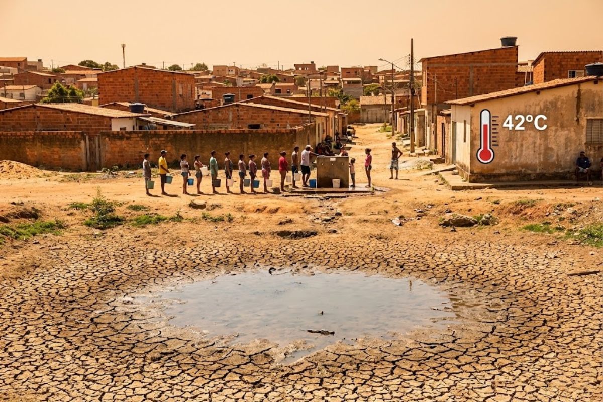 Estudo projeta cidades brasileiras com racionamento de água, falta de água no Nordeste e Centro-Oeste e pressão das mudanças climáticas sobre o abastecimento.