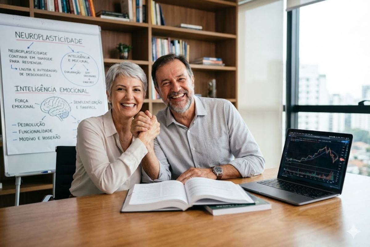 Estudo internacional mostra que o cérebro humano atinge auge entre 55 e 60 anos e combina inteligência, empatia e equilíbrio emocional com desempenho cognitivo mais estratégico na maturidade.
