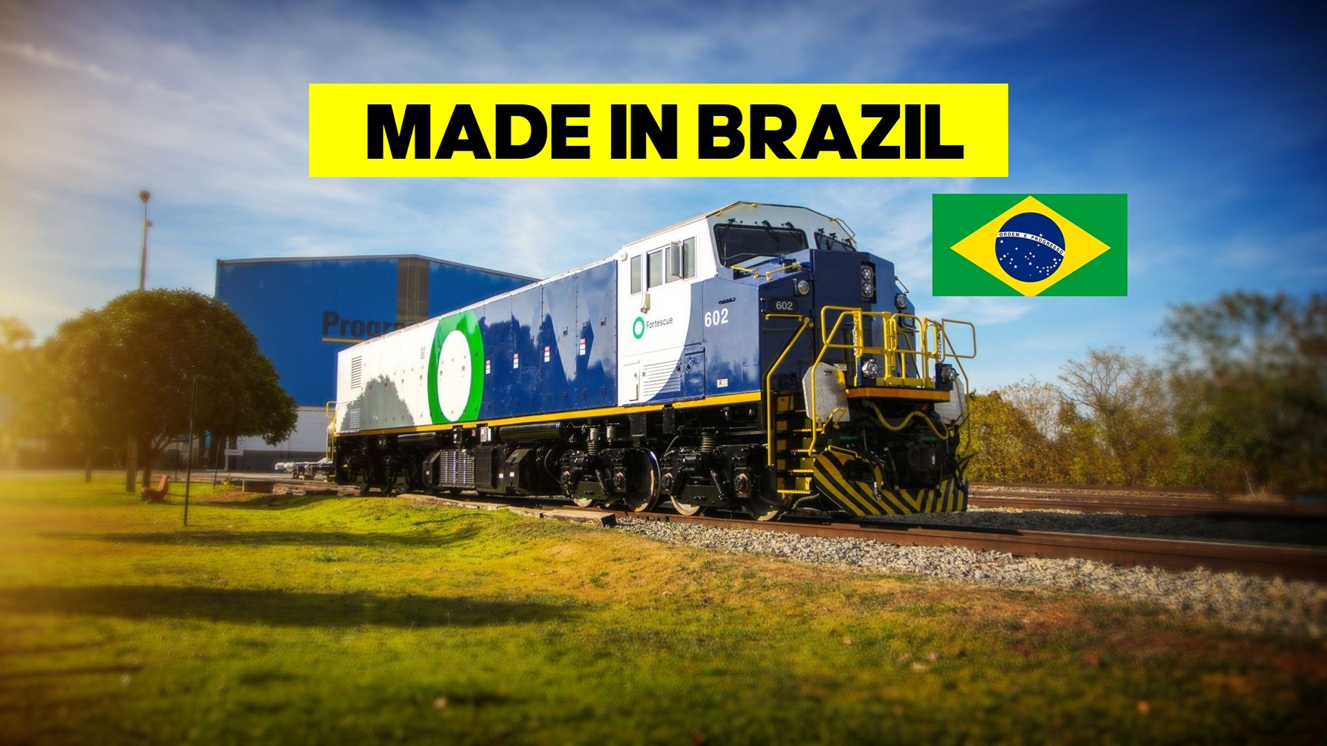 Brasil fabrica locomotivas elétricas gigantes de 14,5 MWh que chegam à Austrália e começam a substituir o diesel no transporte ferroviário.