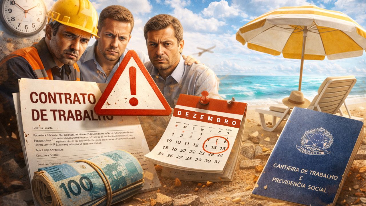 Férias coletivas deixam trabalhadores em alerta para regras de pagamento, mudança no período aquisitivo, uso do saldo de férias e direitos em contratos curtos