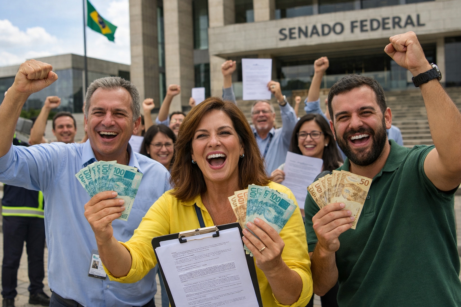 pagamento retroativo inesperado! Funcionários públicos de estados e municípios vão receber pagamento retroativo inesperado após aprovação do Senado