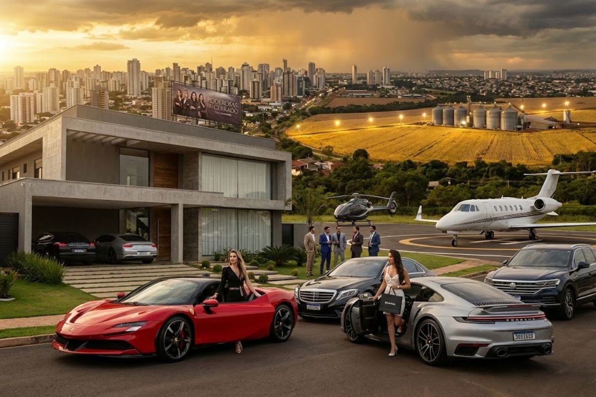 Goiânia se consolida como capital do agroluxo, com jatinhos, agronegócio bilionário e reality Poderosas do Cerrado revelando a nova elite rural da cidade.