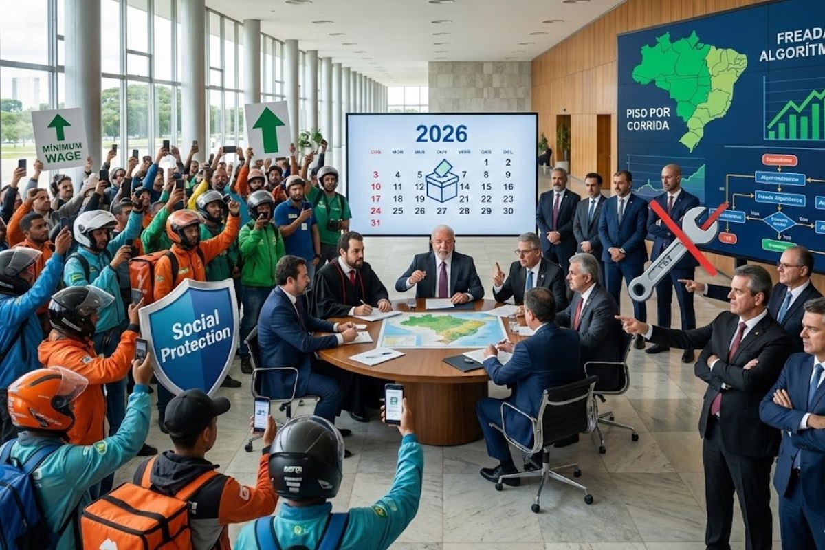 Governo Lula cria grupo com Guilherme Boulos para garantir ganho mínimo, proteção social e transparência no algoritmo de entrega dos entregadores de aplicativo.