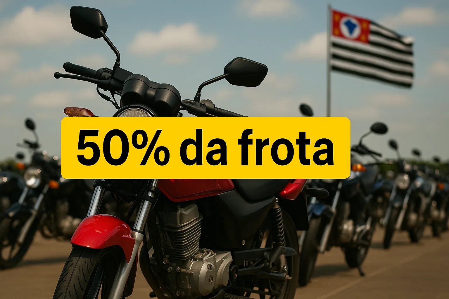Projeto do Governo de SP propõe isenção de IPVA para 2,4 milhões de motos até 150 cc, alcançando 53% da frota paulista a partir de 2026