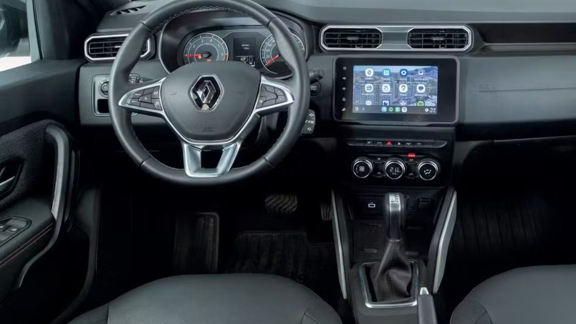 Novo Renault Duster 2026 estreia versão híbrida bi-combustível com motor 1.2 turbo, câmbio DCT, tração 4×4 e autonomia de até 1.500 km.