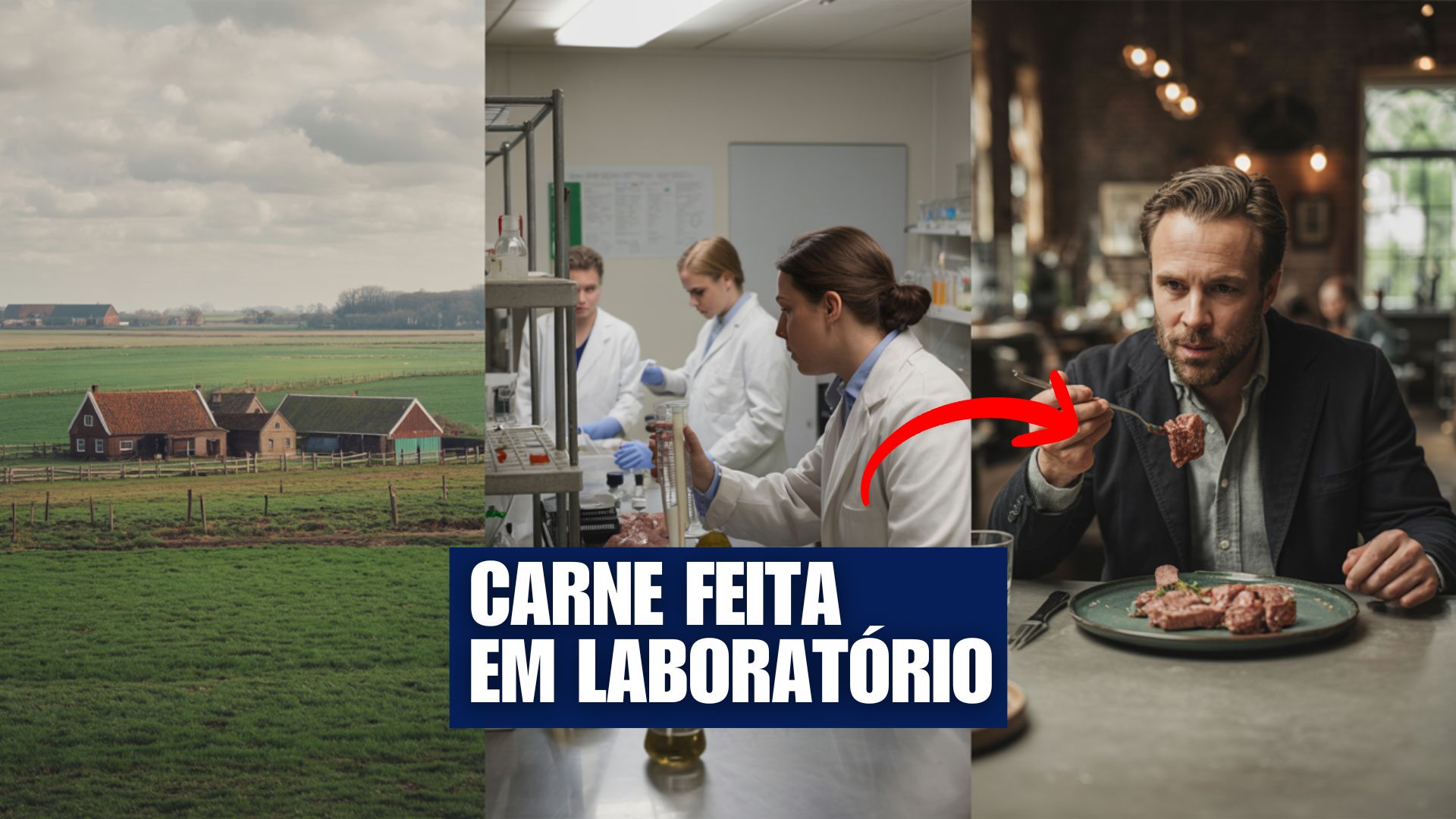 Primeira fazenda de carne cultivada da Holanda integra biotecnologia ao campo e envolve agricultores na produção de proteína sem abate.