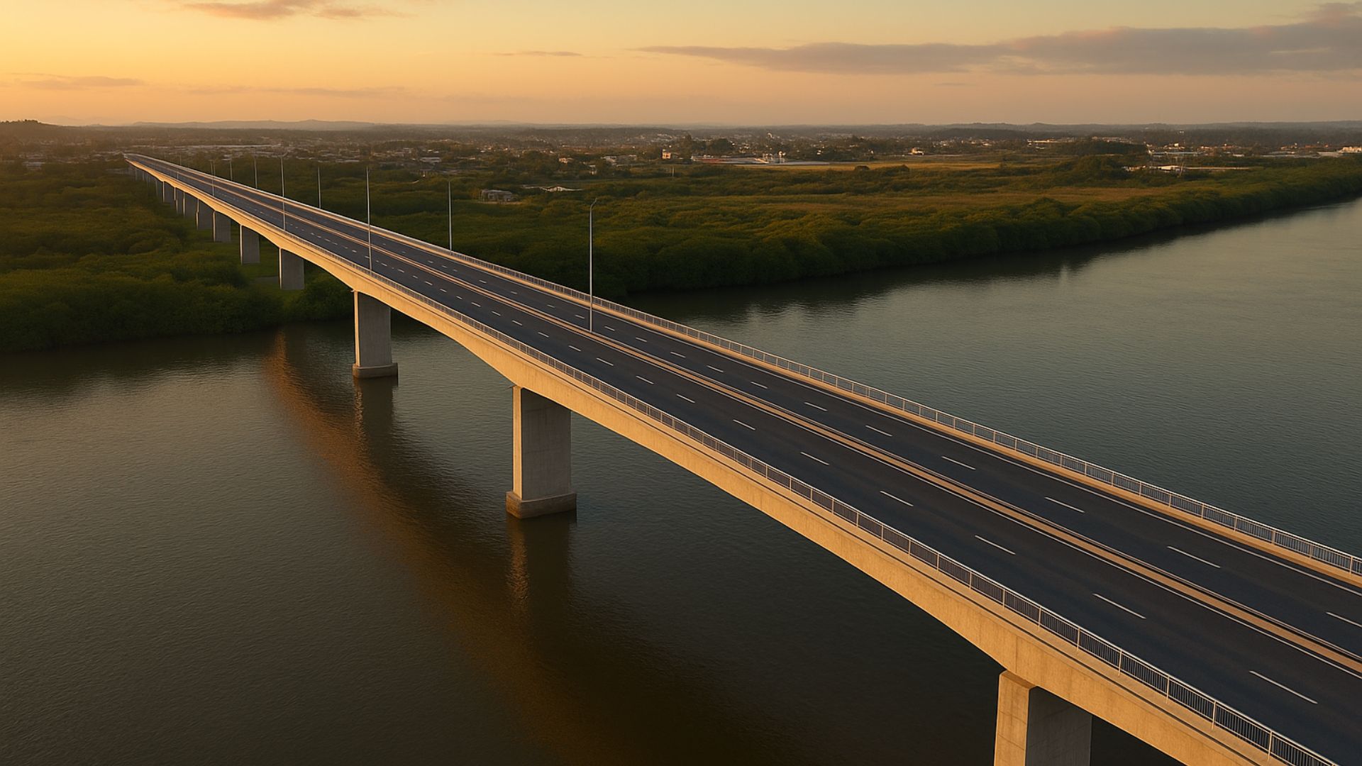 Ponte de 489 metros em Araquari avança com R$ 60 milhões garantidos e licitação prevista para 2026, prometendo aliviar o trânsito da BR-280.