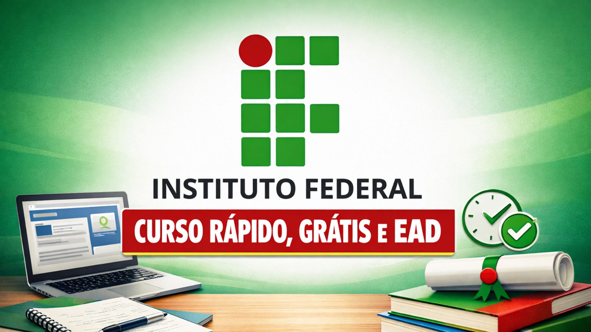 Curso EAD gratuito do IFRS em alfabetização e letramento oferece 20h, certificado em 4 dias, sem seleção e voltado a professores.