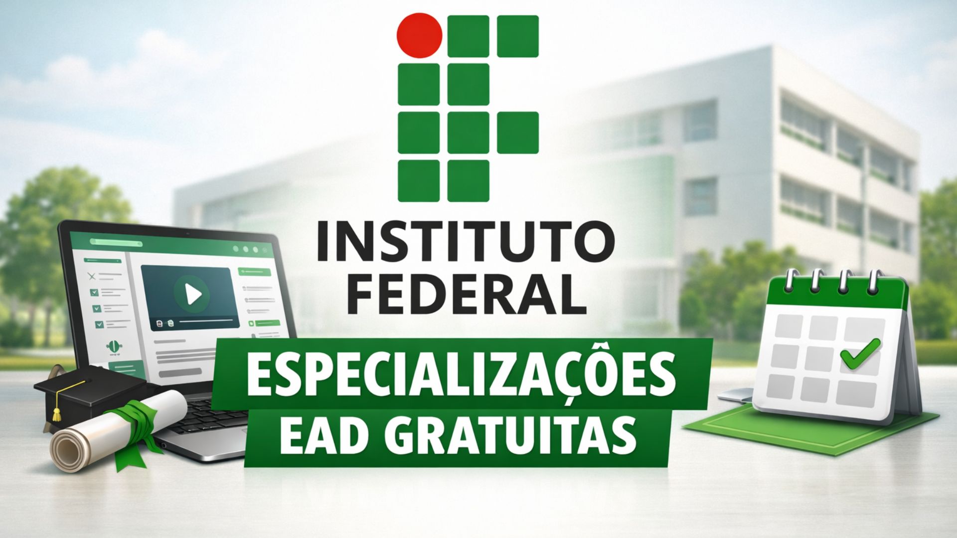 IFSULDEMINAS abre 120 vagas em especializações EAD gratuitas na área da educação, com inscrição até janeiro e taxa de R$ 20. Início em 2026.