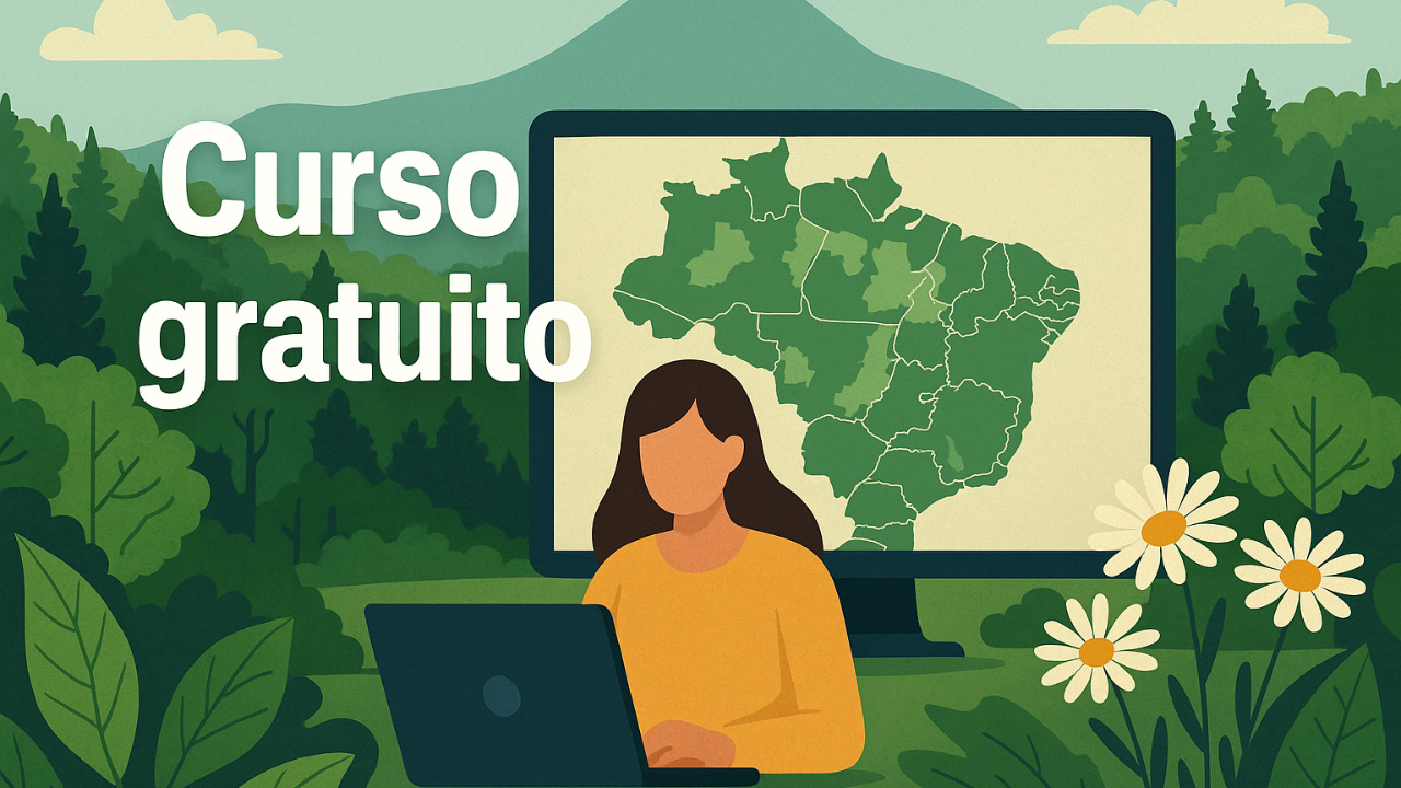 Inscrições abertas para curso gratuito do Ministério do Meio Ambiente sobre Cadastro Nacional de Unidades de Conservação. Vagas até 15/06/26.