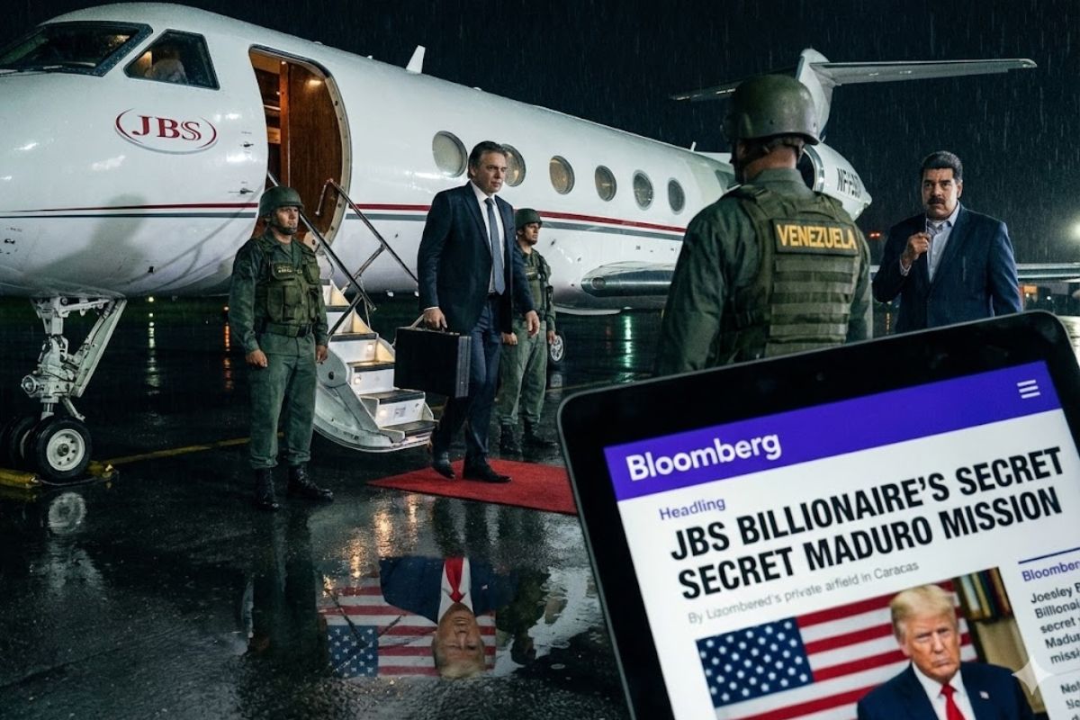Agência Bloomberg revela viagem de Joesley Batista à Venezuela para pressionar Nicolás Maduro com apoio de Donald Trump e expõe bastidores discretos da crise.