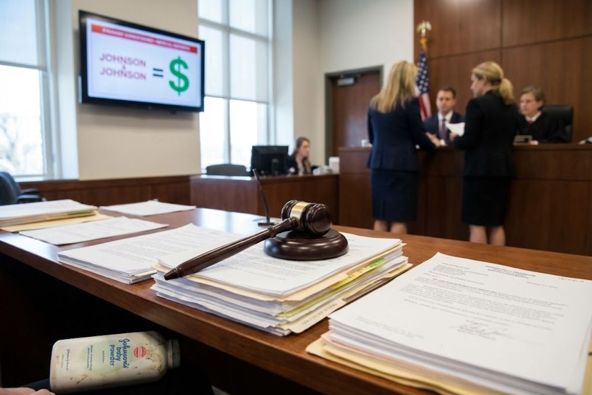 Júri nos EUA condena a Johnson & Johnson por talco ligado a câncer de ovário, reacende processos sobre amianto e expõe a disputa global entre vítimas, empresa e reguladores.