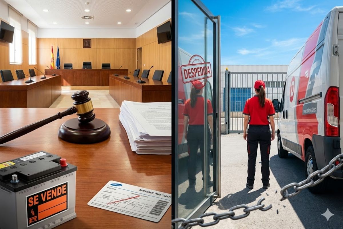 Decisão na Espanha confirma demissão por justa causa de funcionária de rede de entregas após fraude no ponto, irregularidades na jornada e quebra de confiança com a empresa.