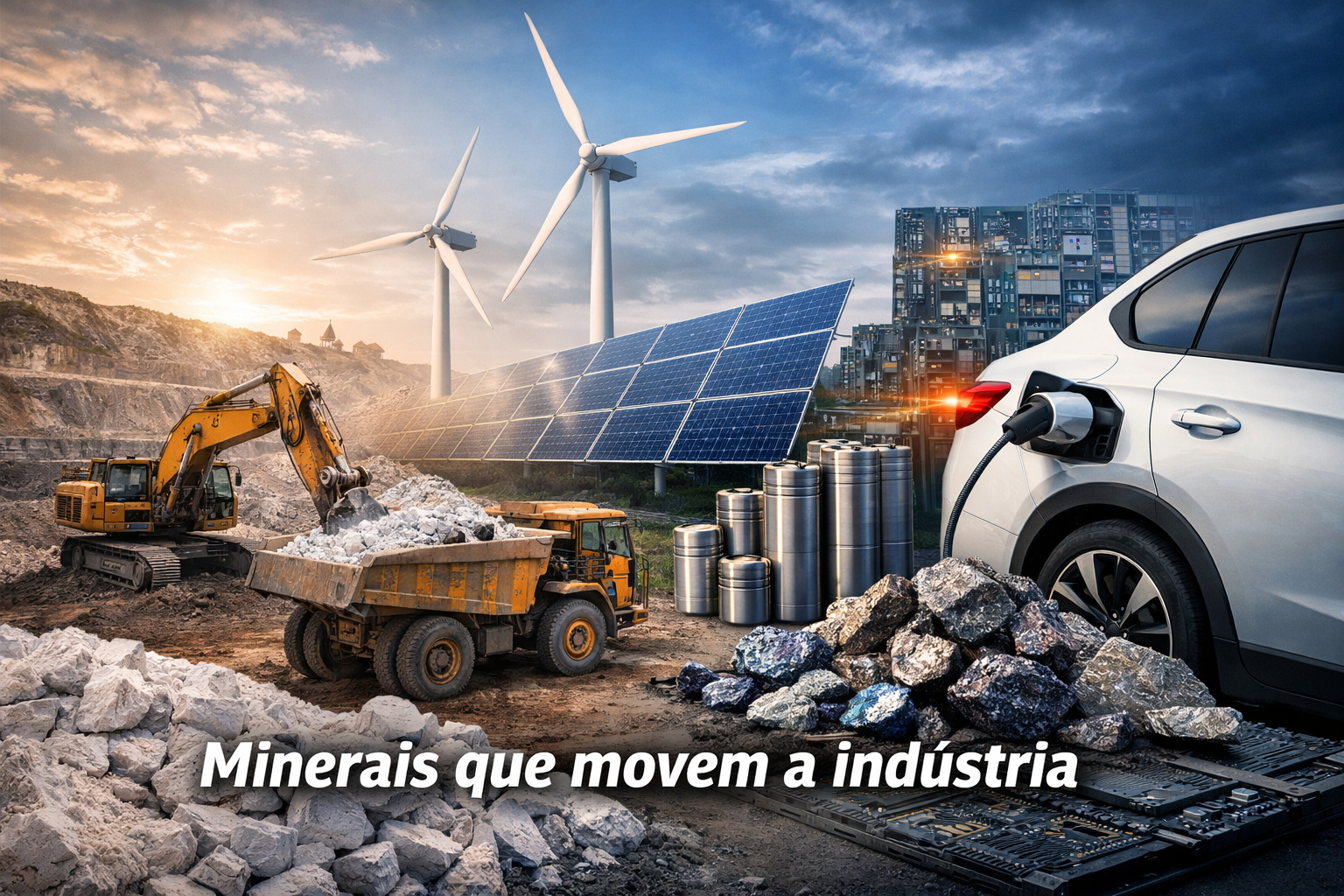 Mineração estratégica: lítio, terras raras e cobalto moldam o futuro da indústria global