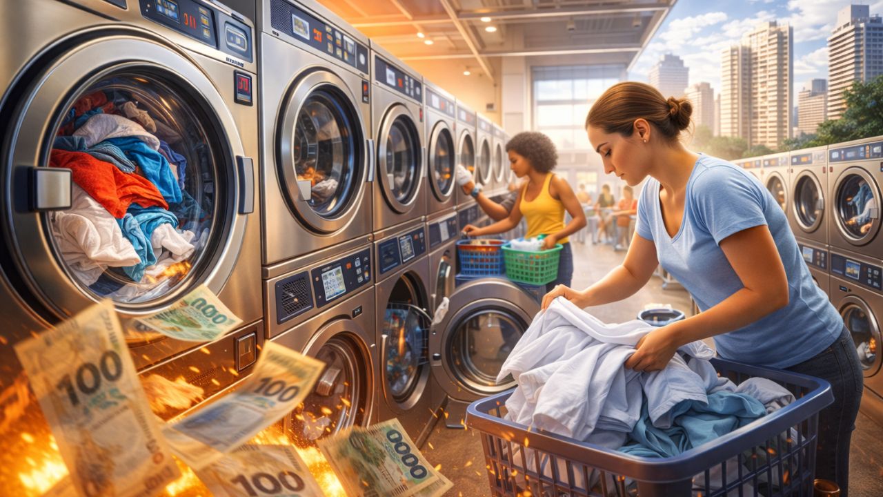 Lavanderias self-service explodem no Brasil, crescem desde 2019, movimentam bilhões, ganham força com apartamentos menores, máquinas industriais rápidas