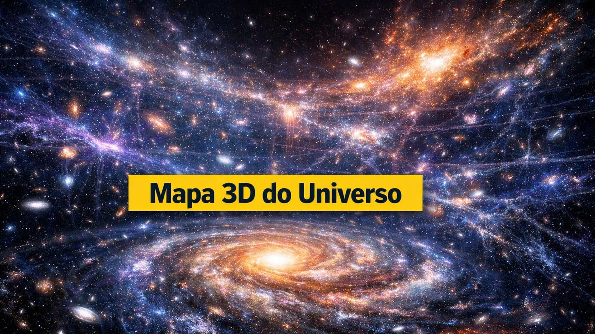 Cientistas divulgam um novo mapa 3D do universo, mostrando a estrutura cósmica em detalhes nunca vistos, ajudando a entender melhor galáxias