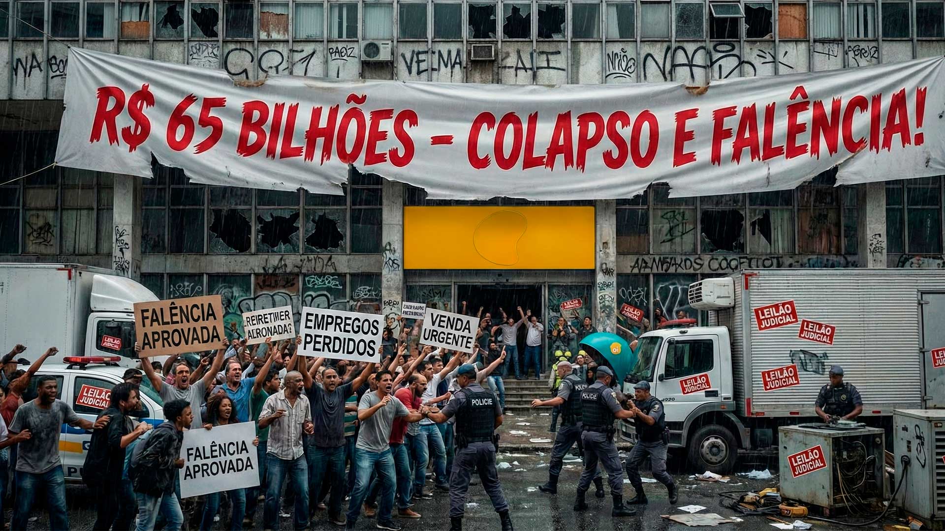 Maior pedido de recuperação judicial do Brasil e colapso em 2025 ganha novos capítulos e Justiça acelera venda de ativos da Oi para evitar falhas de serviços, caixa e empregos no setor