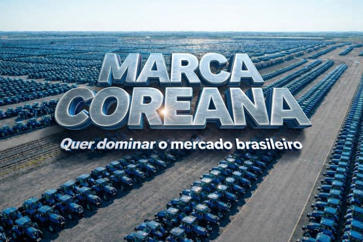 Marca coreana invade o agro brasileiro, rompe domínio histórico de gigantes, fabrica tratores em SC, aposta em tecnologia acessível, ganha produtores e até Leonardo