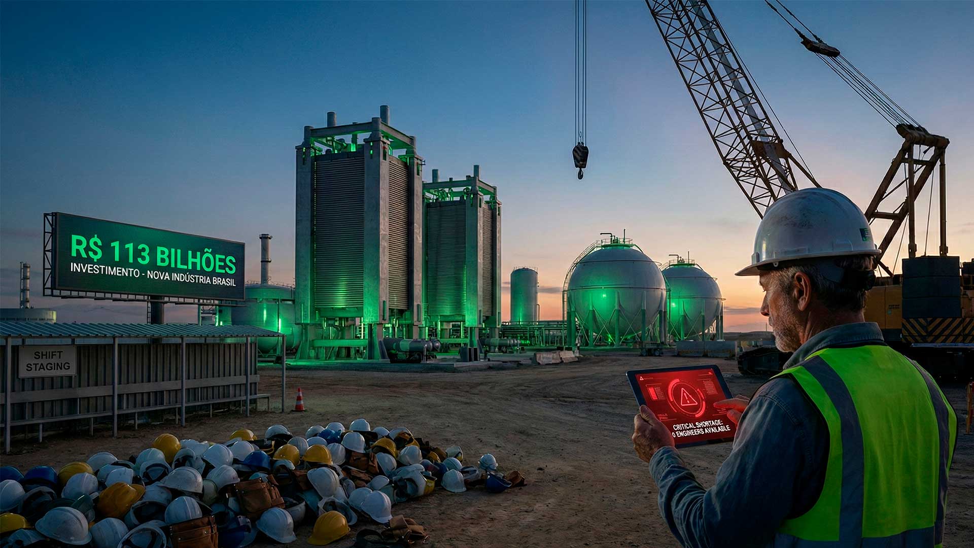 Megainvestimento de R$ 113 bilhões chega para indústria verde, mas falta de mão de obra qualificada ameaça travar hidrogênio verde e empregos do futuro no Nordeste