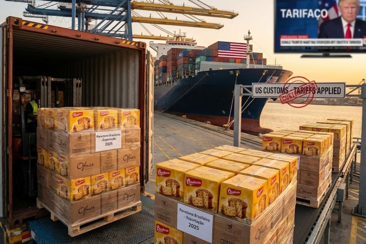 Mesmo com tarifa de Trump, o panetone brasileiro cresce nas exportações de panetone; Abimapi destaca avanço no mercado internacional em 2025.