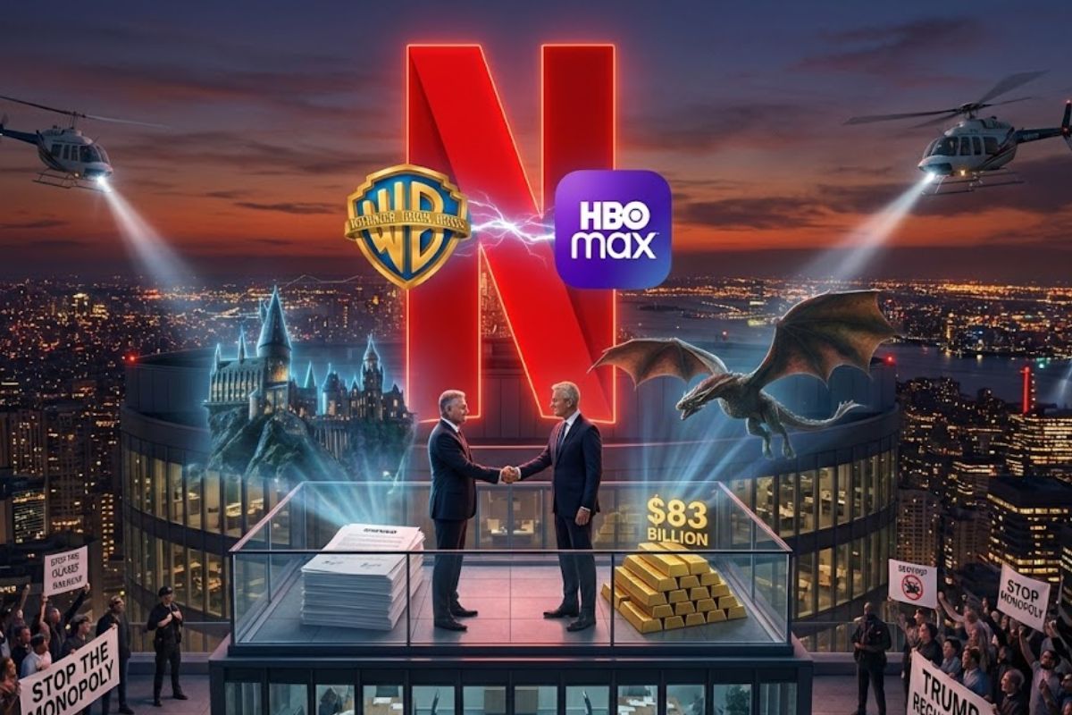 Netflix conclui aquisição da Warner Bros. Discovery e HBO Max, redefine o streaming mundial e sacode Hollywood com a maior fusão do entretenimento.