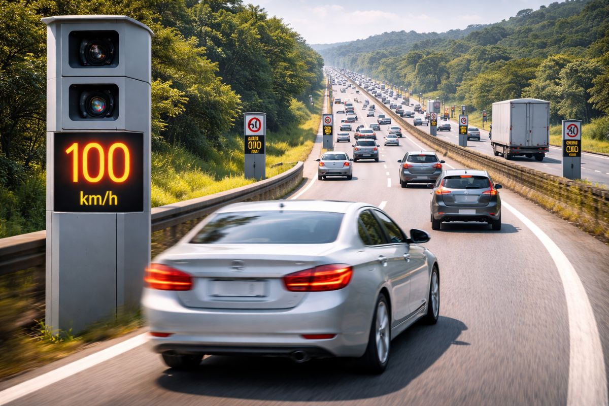 Nova velocidade na BR-040 e novos limites de velocidade na BR-040 põem radares na BR-040 na BR-040 entre Belo Horizonte e Juiz de Fora e elevam multa na BR-040.
