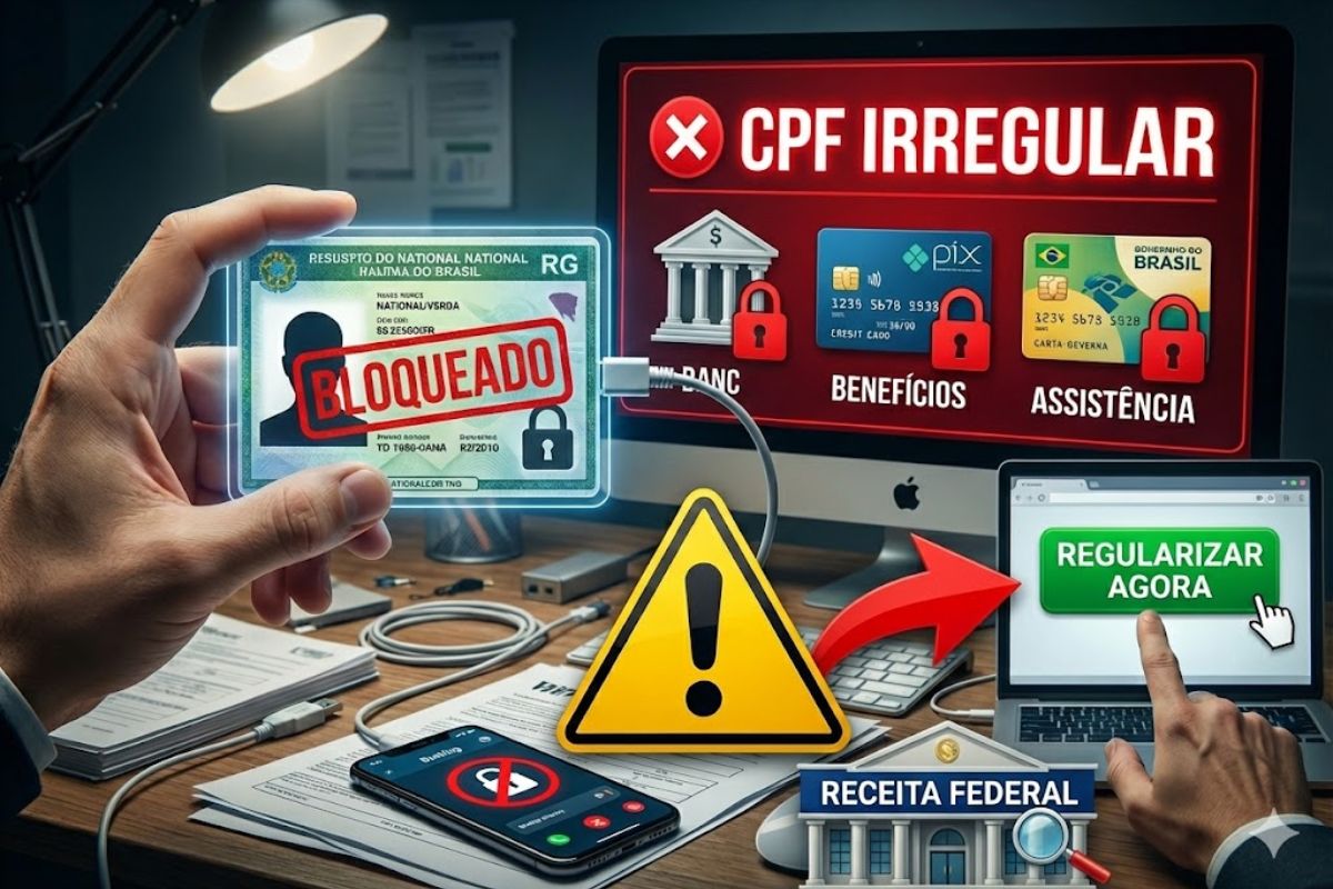 Novo RG pode ser bloqueado por CPF irregular; veja consulta CPF, emissão de documento na Receita Federal e como regularizar sem erros.