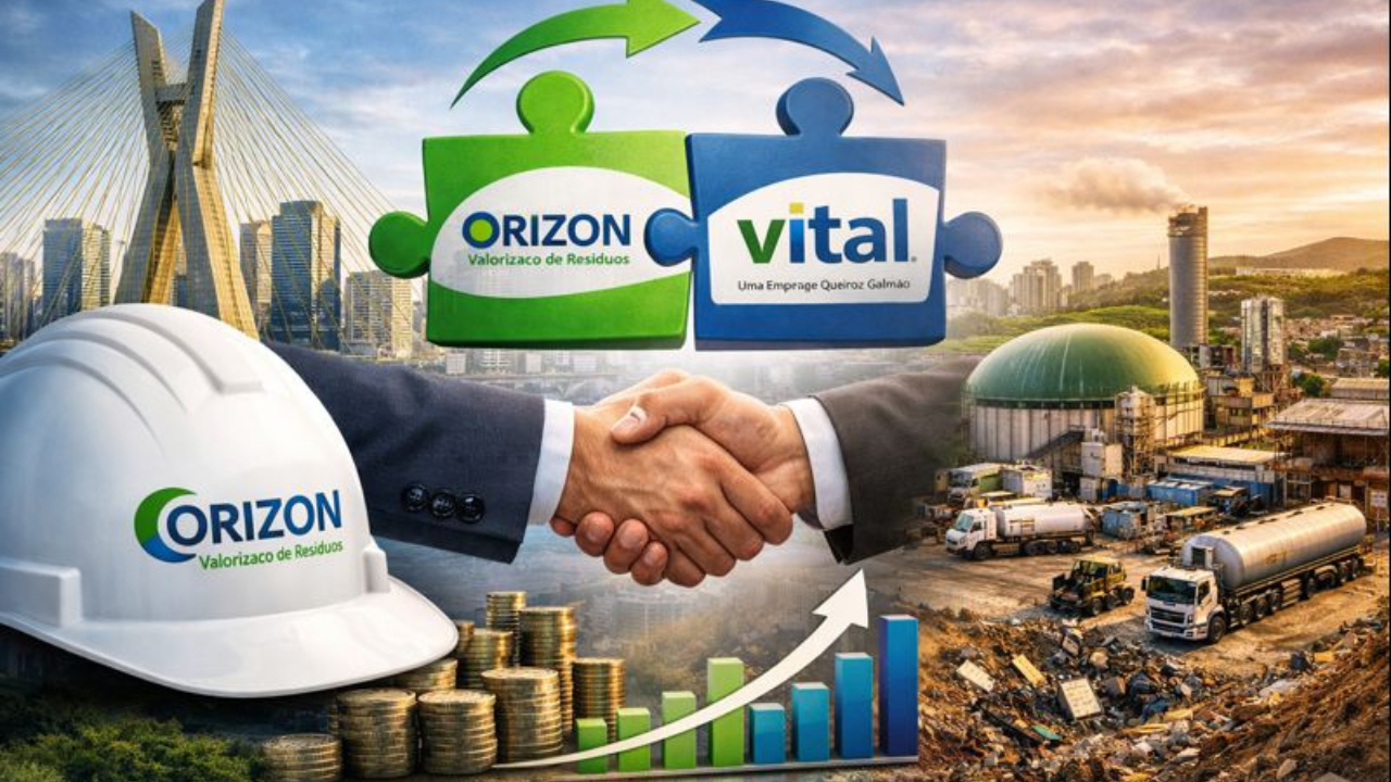 Orizon anuncia Fusão e Aquisição da Vital, amplia gestão de resíduos e acelera investimentos em biogás e biometano no Brasil.