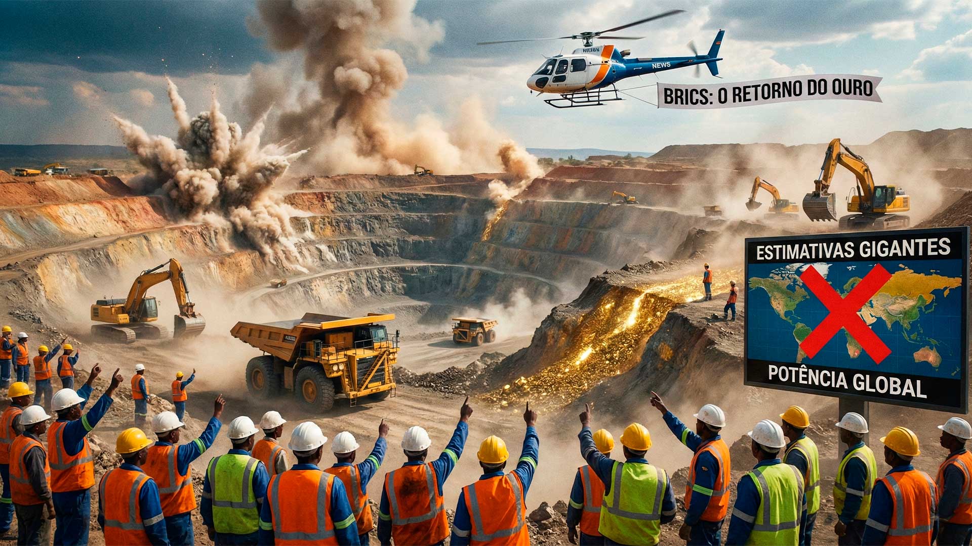 Ouro em escala histórica em potência do BRICS faz país voltar ao centro do debate com estimativas gigantes em Witwatersrand e impacto na economia, na África do Sul