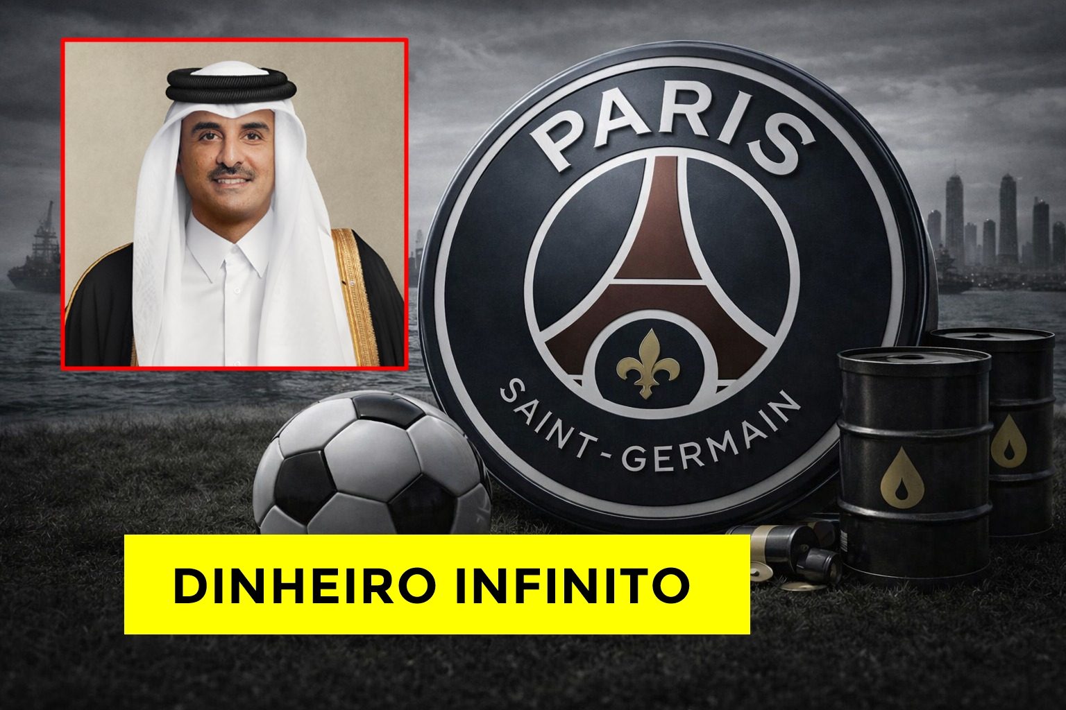 Como o Catar direciona petrodólares ao PSG para projetar poder, ampliar influência global e reposicionar sua imagem por meio do futebol