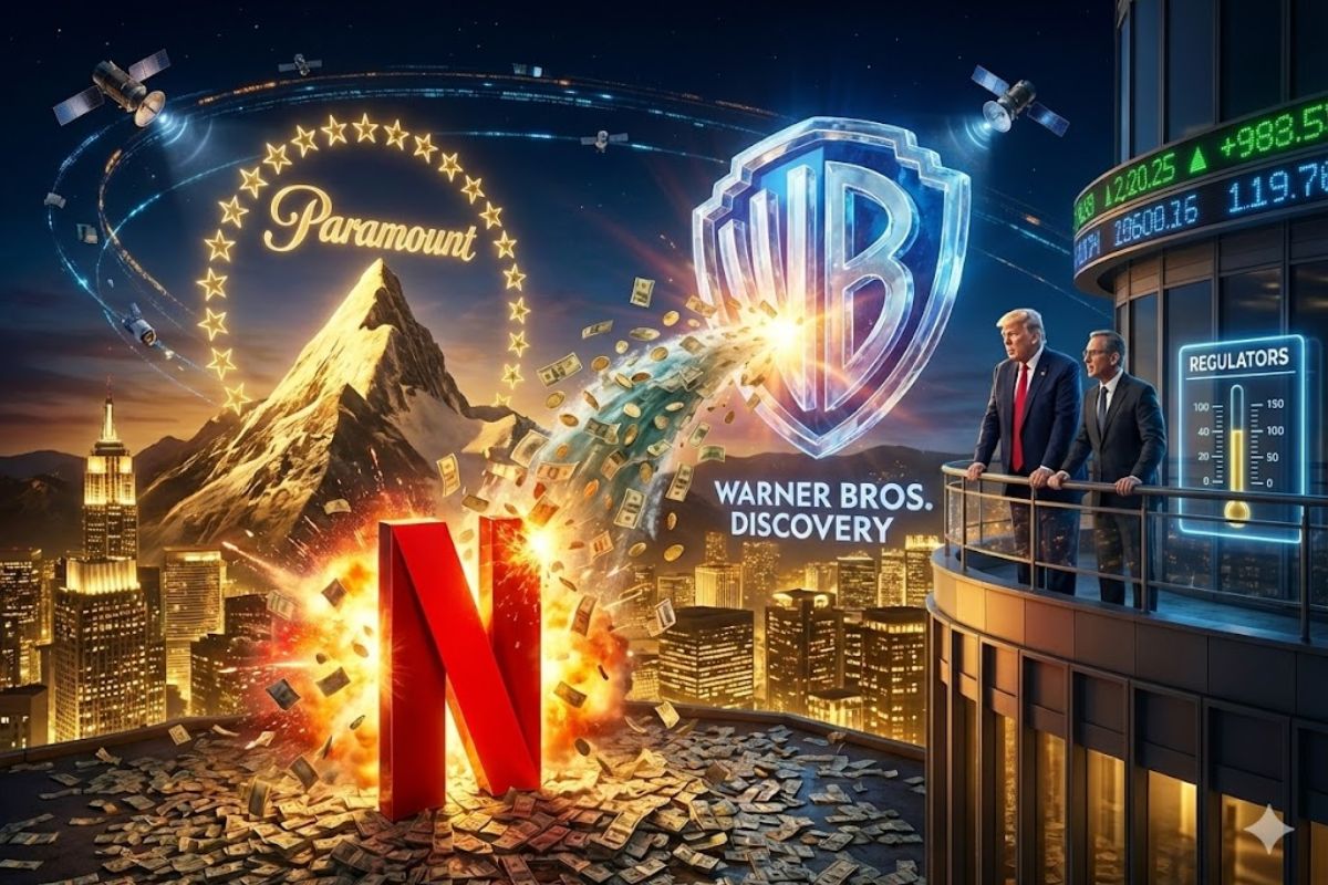 Paramount lança oferta pública de aquisição pela Warner Bros Discovery, rivaliza com Netflix e acirra a disputa global no mercado de streaming.
