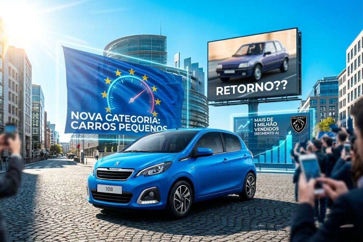 Peugeot 108 pode voltar como hatch urbano barato e reacender o mercado de carros pequenos no segmento A, em meio ao debate europeu sobre o futuro dos carros urbanos.