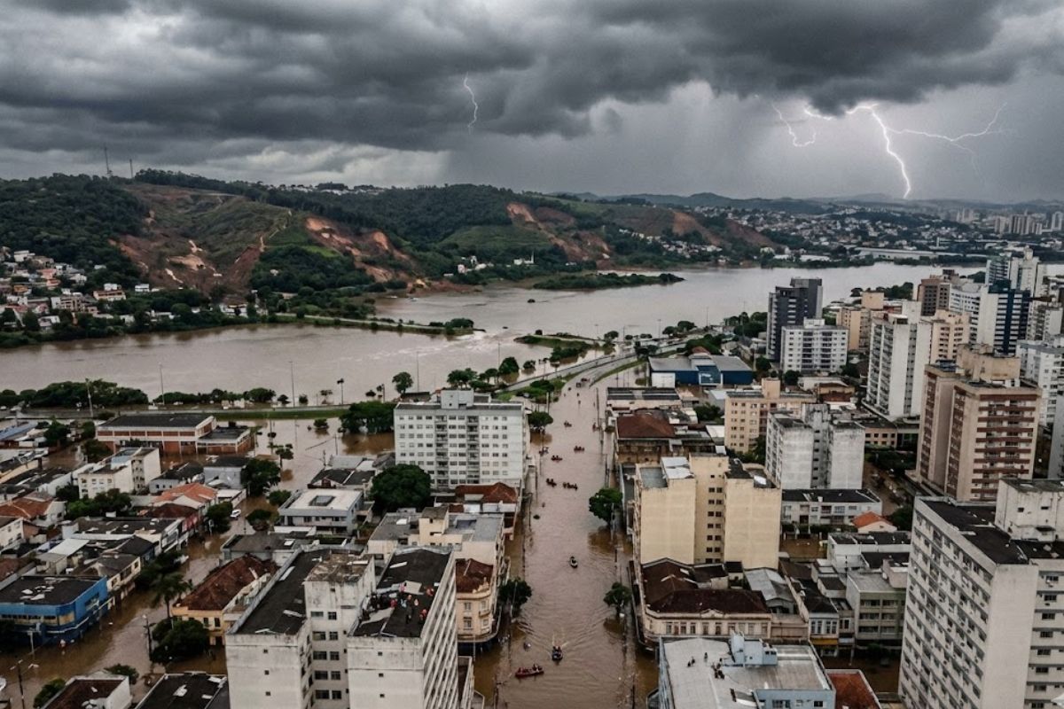 Em 2024, especialistas explicam por que o Rio Grande do Sul inundou em 2024 ao analisar o Guaíba, o desmatamento, as enchentes históricas e a vulnerabilidade urbana no Rio Grande do Sul.
