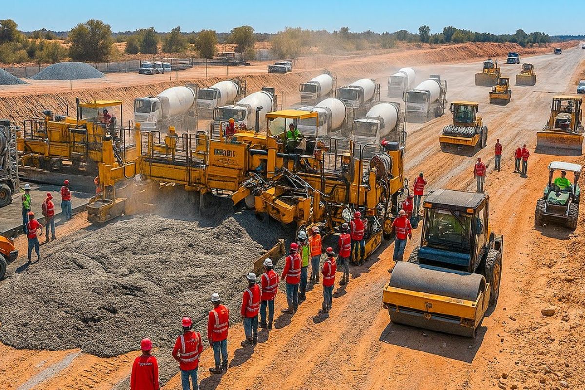 Entenda por que o pavimento de concreto supera o asfalto, domina rodovias nos Estados Unidos e ainda ajuda a combater ilhas de calor, reduzindo custos e impactos urbanos.