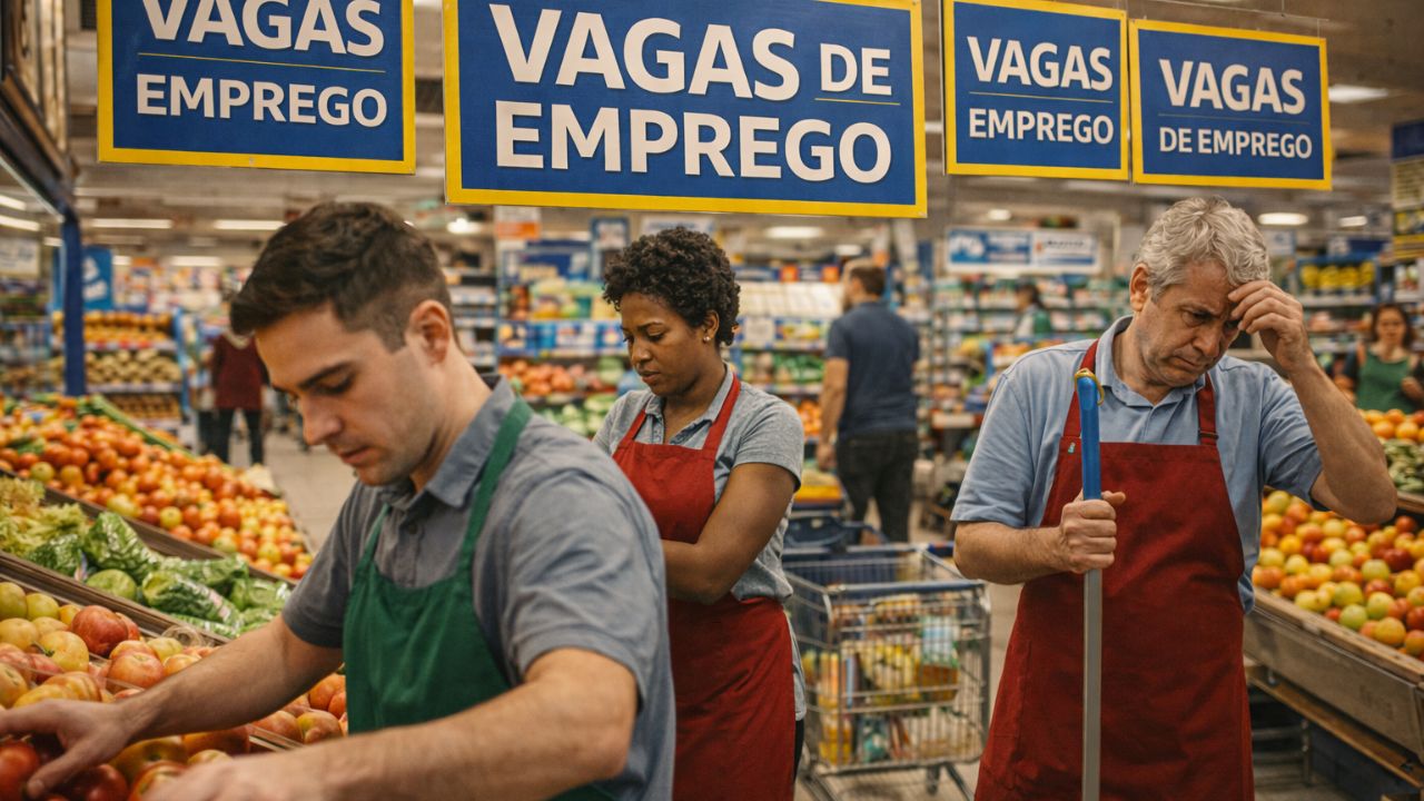 Por que os supermercados têm milhares de vagas abertas e mesmo assim não conseguem contratar: salários baixos, rotinas rígidas e um mercado de trabalho
