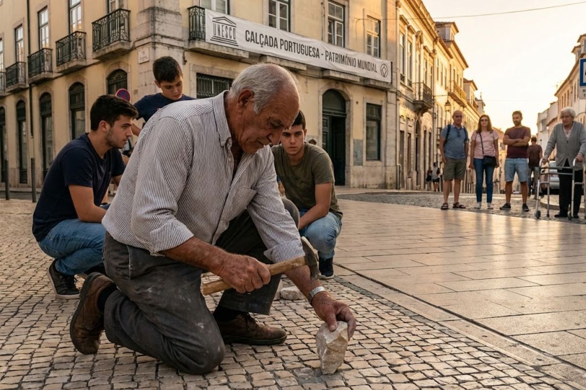 Profissão histórica em risco em Lisboa tenta salvar a calçada portuguesa como patrimônio cultural sem perder acessibilidade urbana e segurança moderna.